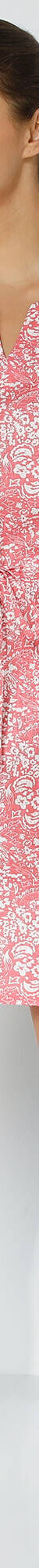 Robe imprimée boutonnée épaules (bois de rose / écru) Robe imprimée boutonnée épaules (bois de rose / écru)